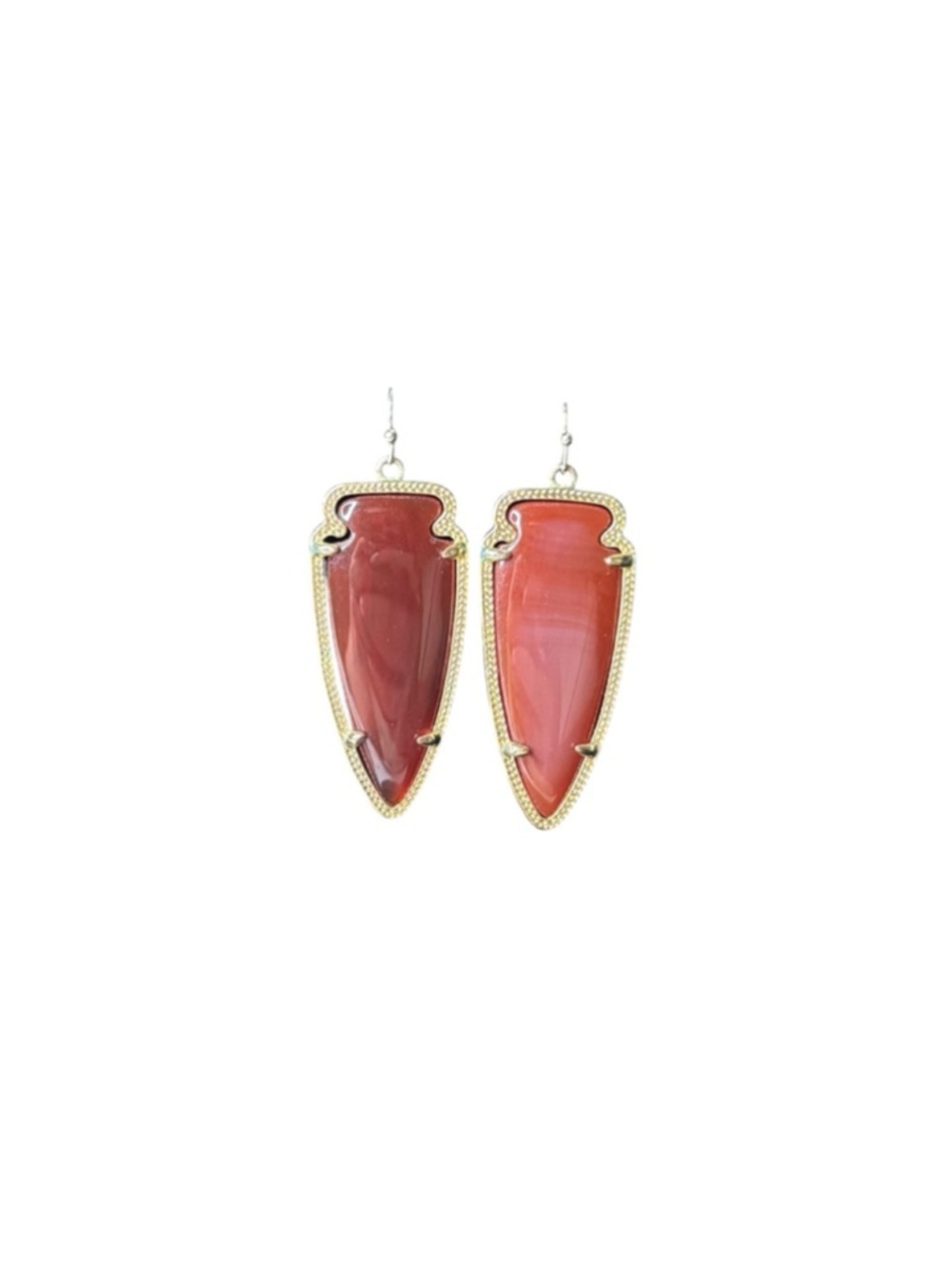 Women's Unbranded Amber Arrowhead Drop Earrings One Size